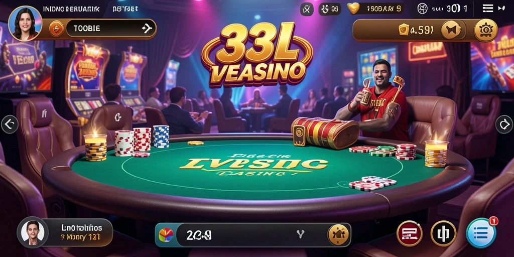 Tampilan grafis berkualitas tinggi dalam gameplay Live Casino.