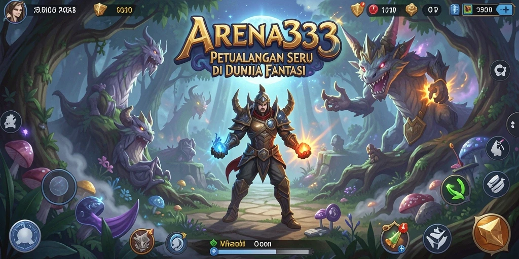 Tampilan gameplay seru dari ARENA333 di dunia petualangan.
