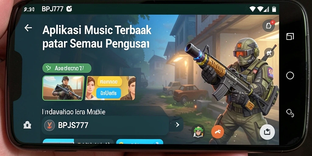 Tangkapan layar gameplay BPJS777 menunjukkan antarmuka aplikasi musik yang menarik.