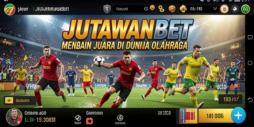 Tampilan utama gameplay <strong>JUTAWANBET</strong> yang menampilkan pertandingan olahraga yang menarik.