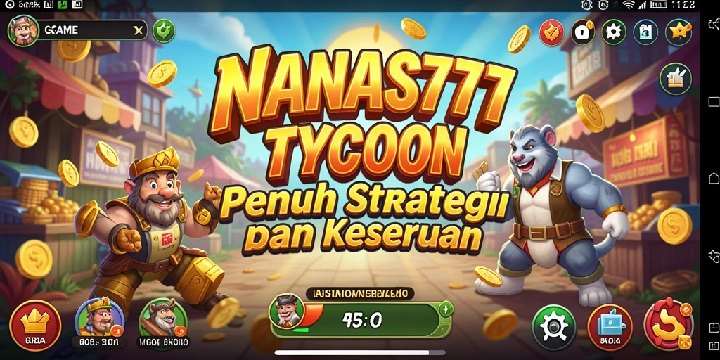 Tampilan gameplay NANAS777 yang dinamis dan penuh strategi Tycoon.
