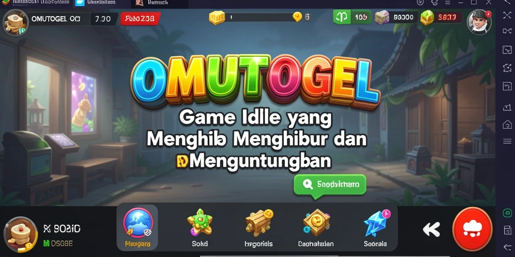 Tampilan gameplay menarik dari OMUTOGEL yang penuh warna.