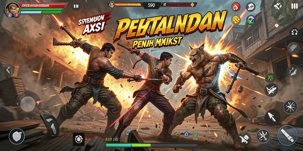 Tangkapan layar utama S80 menampilkan aksi mendebarkan di dalam game.