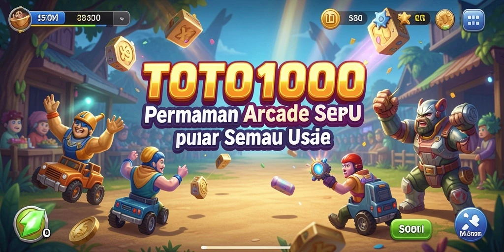 Screenshot menampilkan gameplay seru TOTO1000 dalam aksi Arcade.