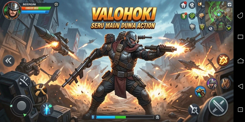 Tangkapan layar menunjukkan pertempuran intens di VALOHOKI.