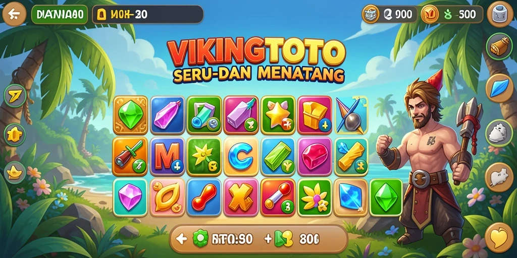 Tampilan gameplay VIKINGTOTO yang seru dan penuh warna.